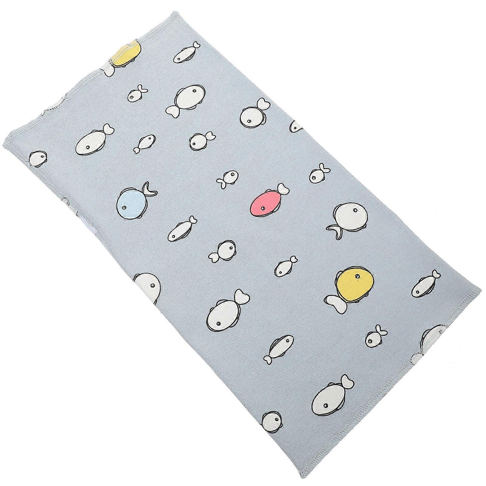 Kids Neck Loop Cotton Scarf Wind Proof Neck Scarf Collar Fish Pattern