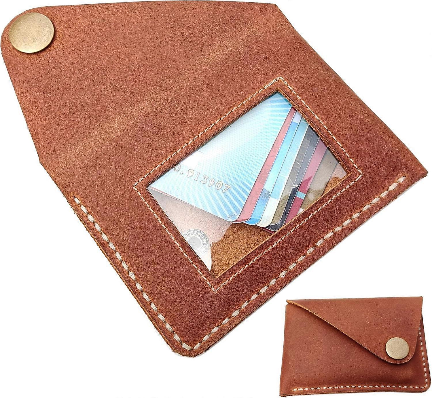 Handmade leather Horizontal card holder,leather card case,card sleeve wallet