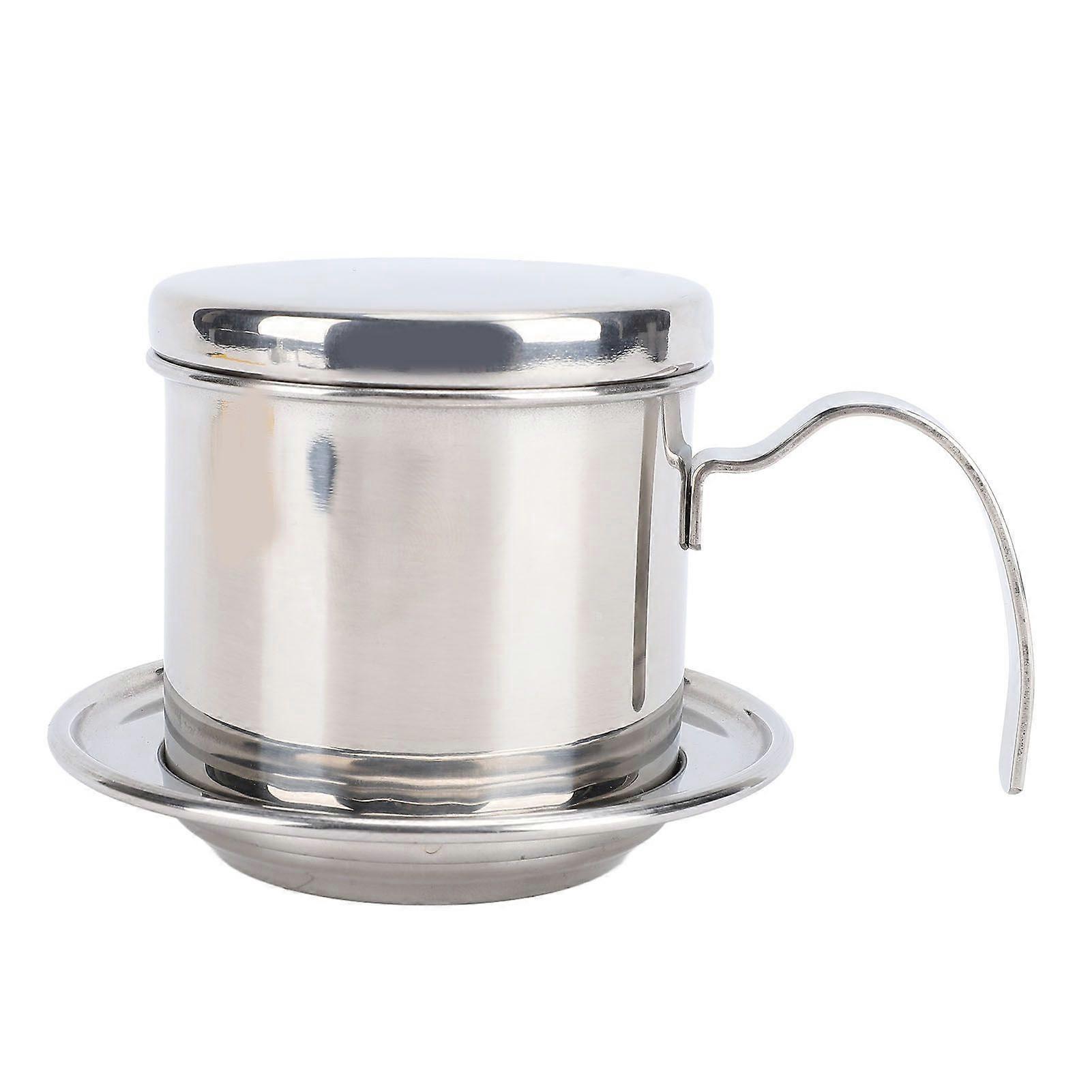 Vietnamese Coffee Maker Portable 200ml Thickened 304 Stainless Steel Coffee Drip Filter Maker for Home Travel