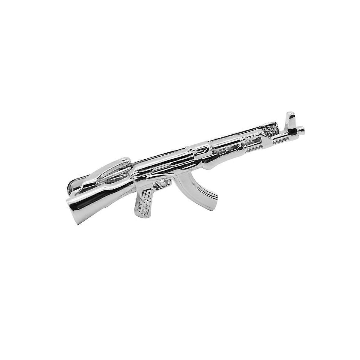 Tie Clip Set Necktie Clips Unique Design for Men Use Silver