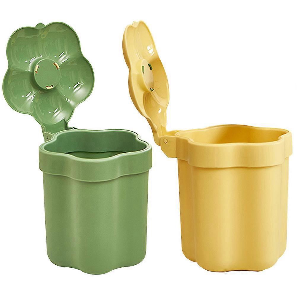 Mini Trash Can Tabletop Garbage Bucket for 6Pcs Home Use Convenience