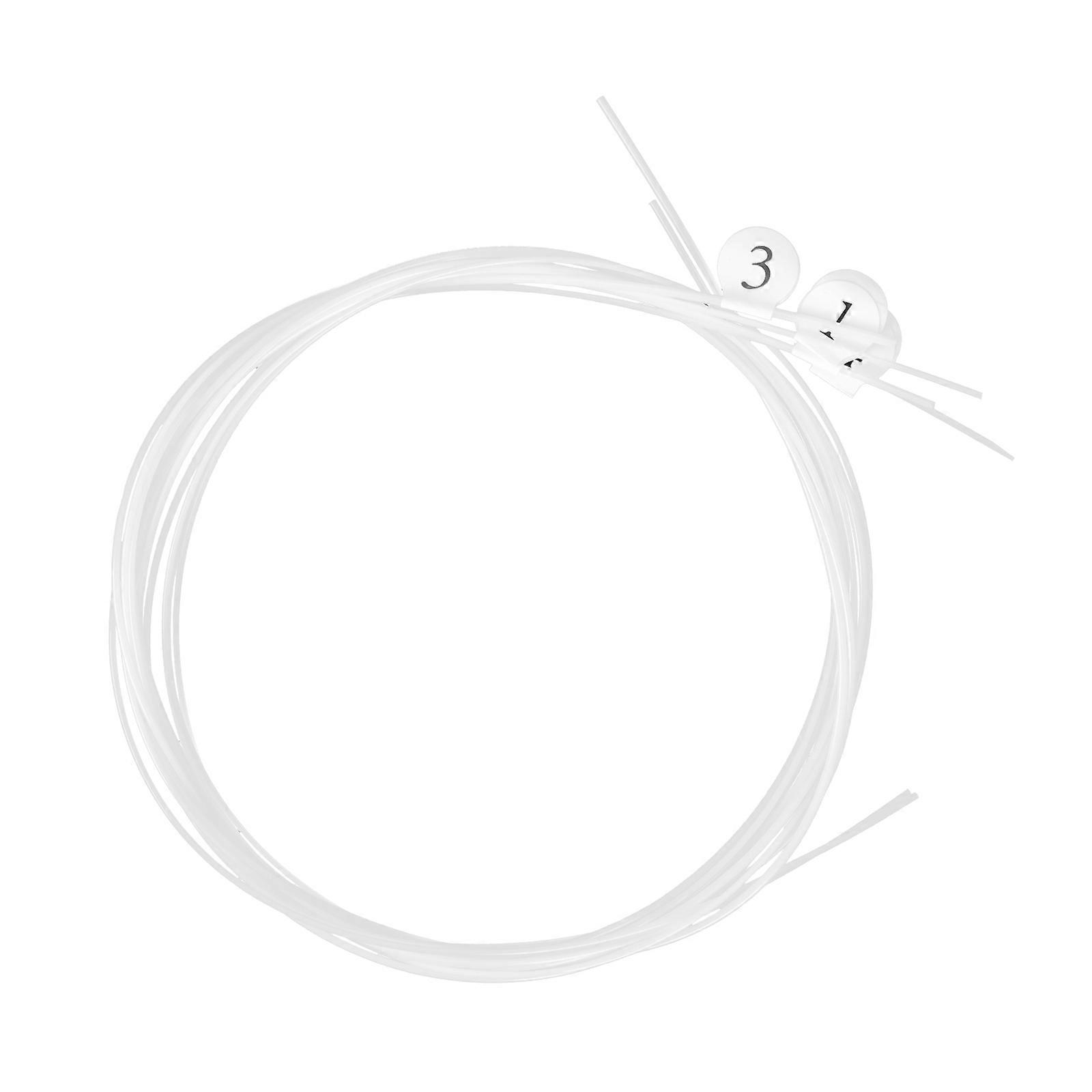 White Nylon Ukulele Strings Set for String Instrument 4Sets Durable