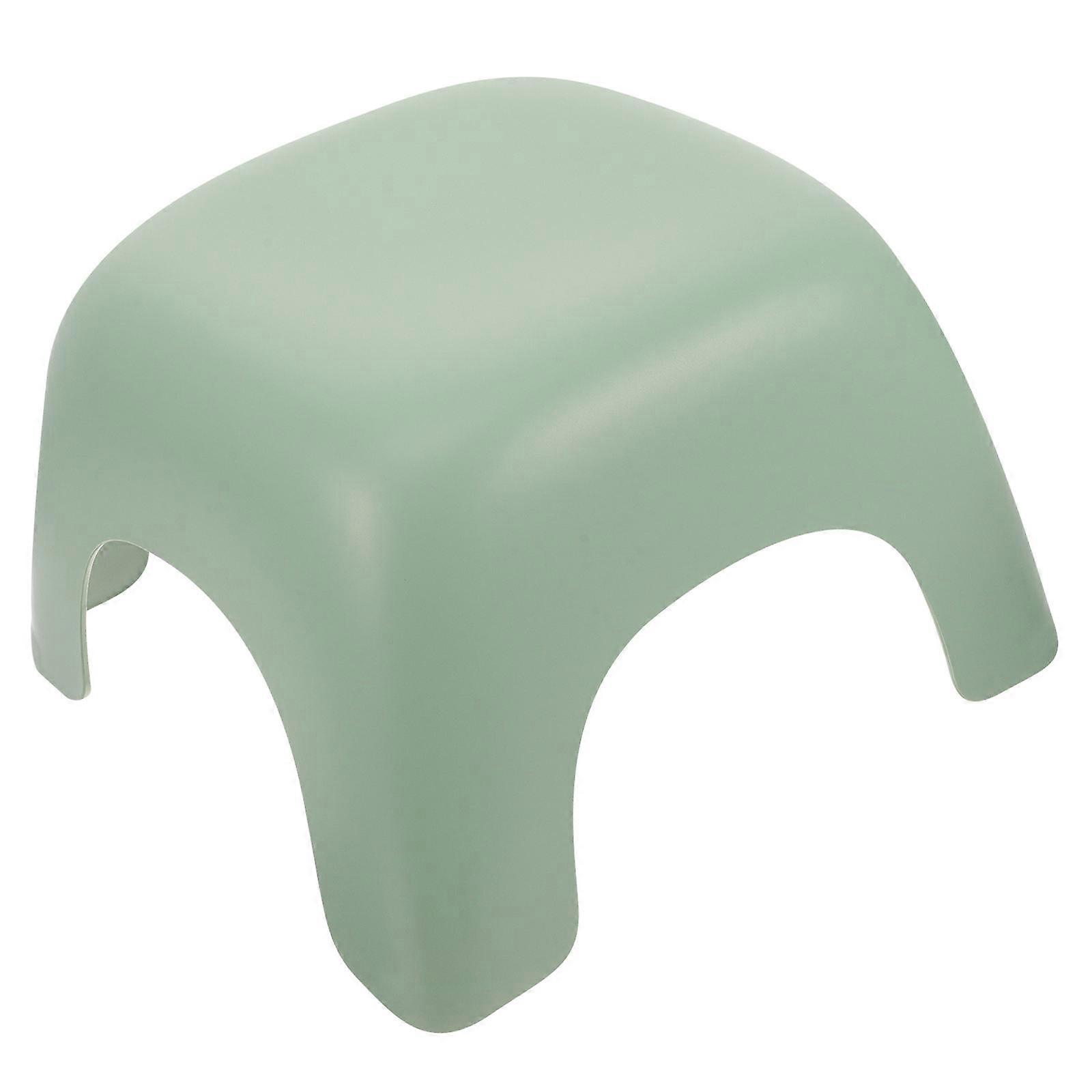 Plastic Stool Bathroom Step Stool for Kids Use 3Pcs Light Green Set