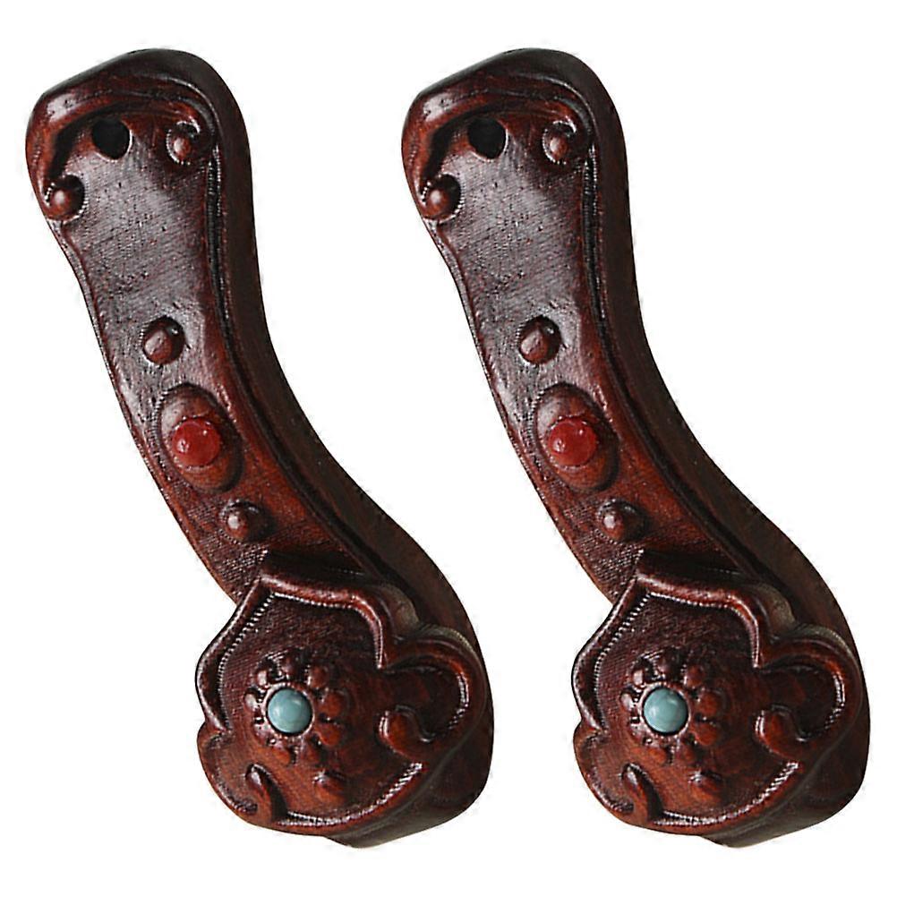 Compact Design Wooden Ruyi Charms Keychain Pendants Suitable For Gift Recipients And DIY Enthusiasts 6 Pcs