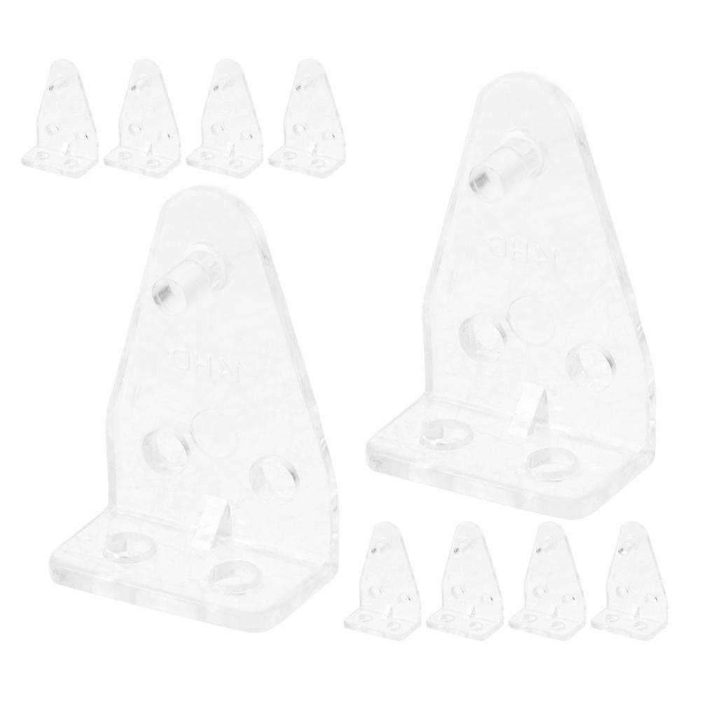 Window Curtain Hooks Transparent Hold Down Brackets for Blinds 36Pcs