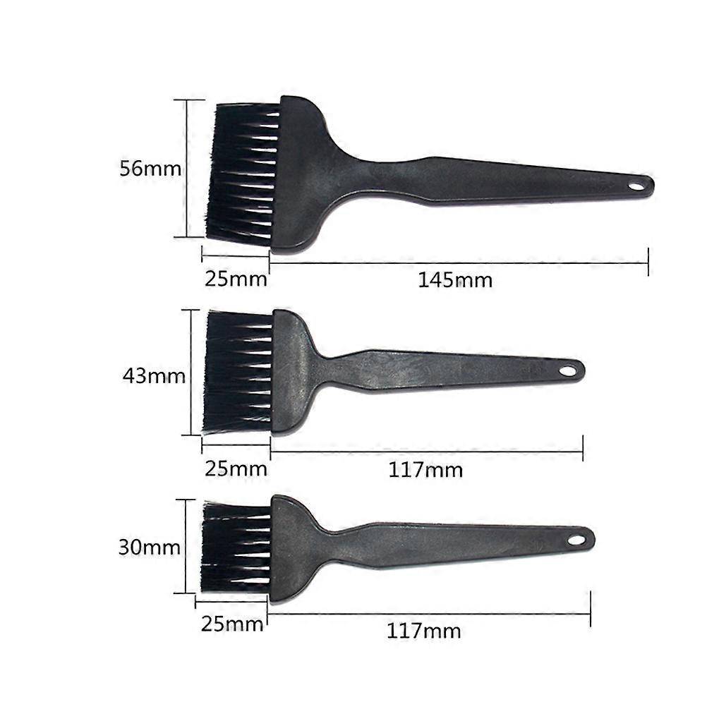 Black Nylon Cleaning Brush Set 10 In 1 Ideal For Electronic Device Maintenance 2 Pcs High Temperature Resistant