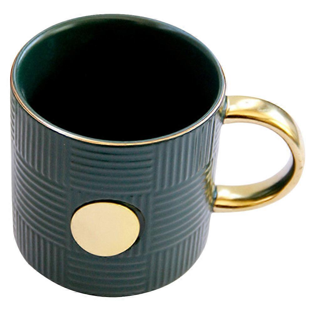 Retro Latte Mug Ceramic Cup For Beverages 400ML High-Grade Material Home Use 1Pack