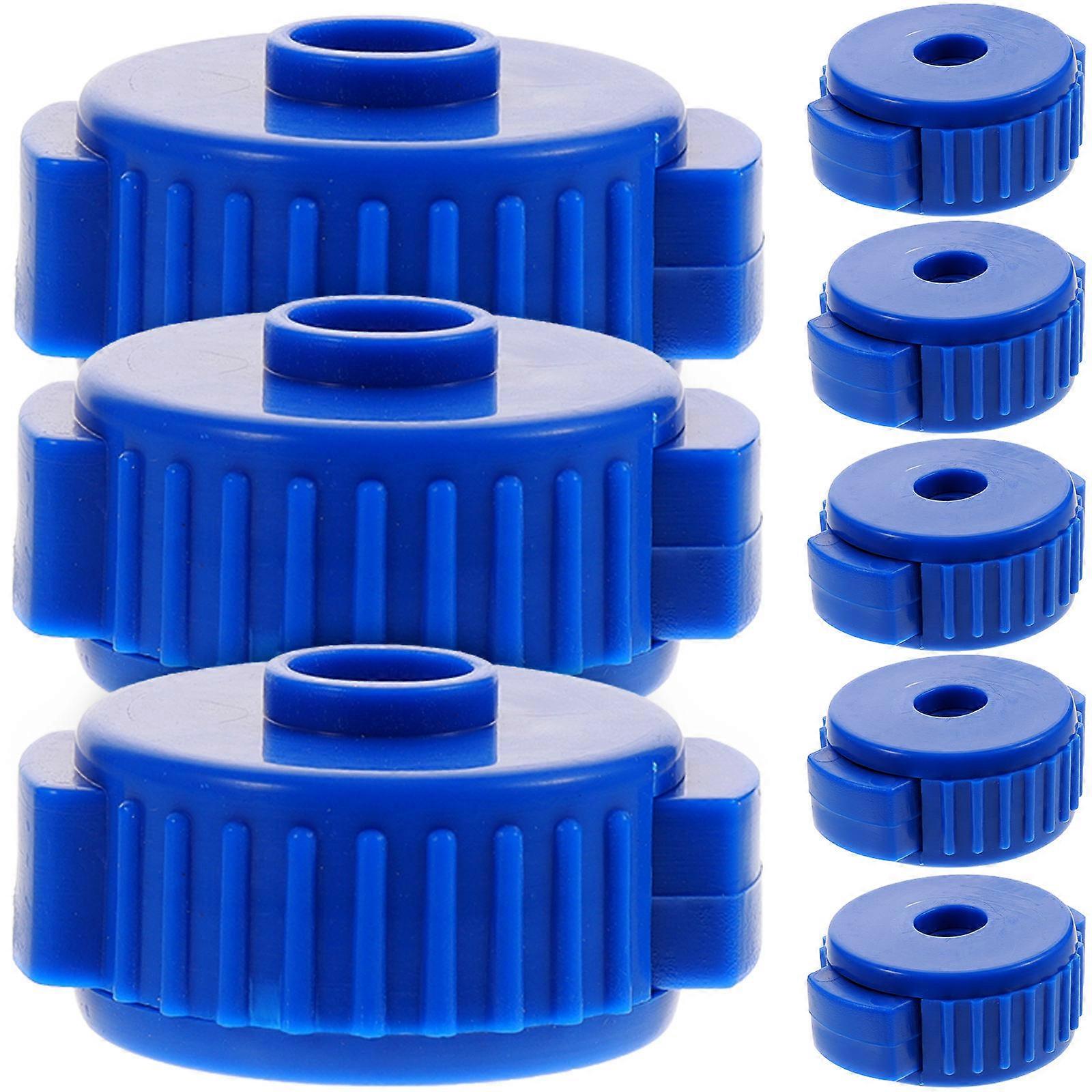 Blue Drum Cymbal Quick Release Nuts Plastic Fixing Parts 24Pcs