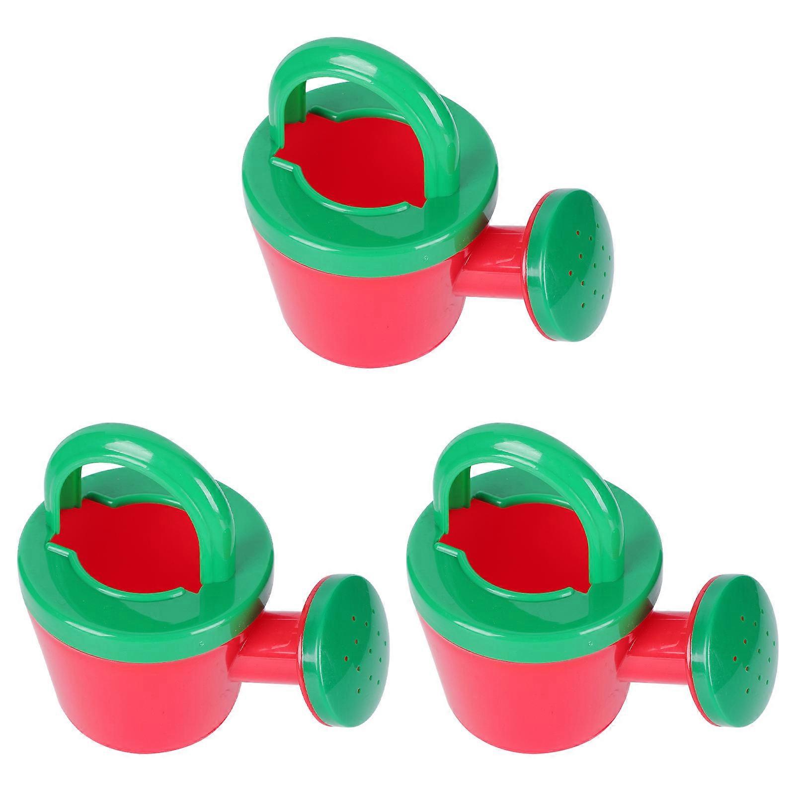 15Pcs Cartoon Style Watering Pot For Babies Suitable For Pool Beach Interactive Play 12X11cm Red