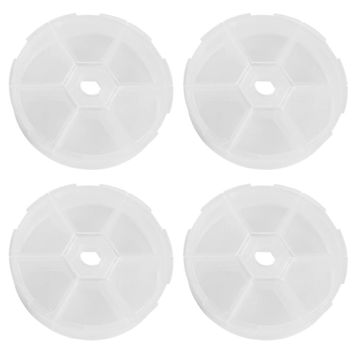 Jewelry Organizer Transparent Storage Box for Storage 8Pcs Compartments