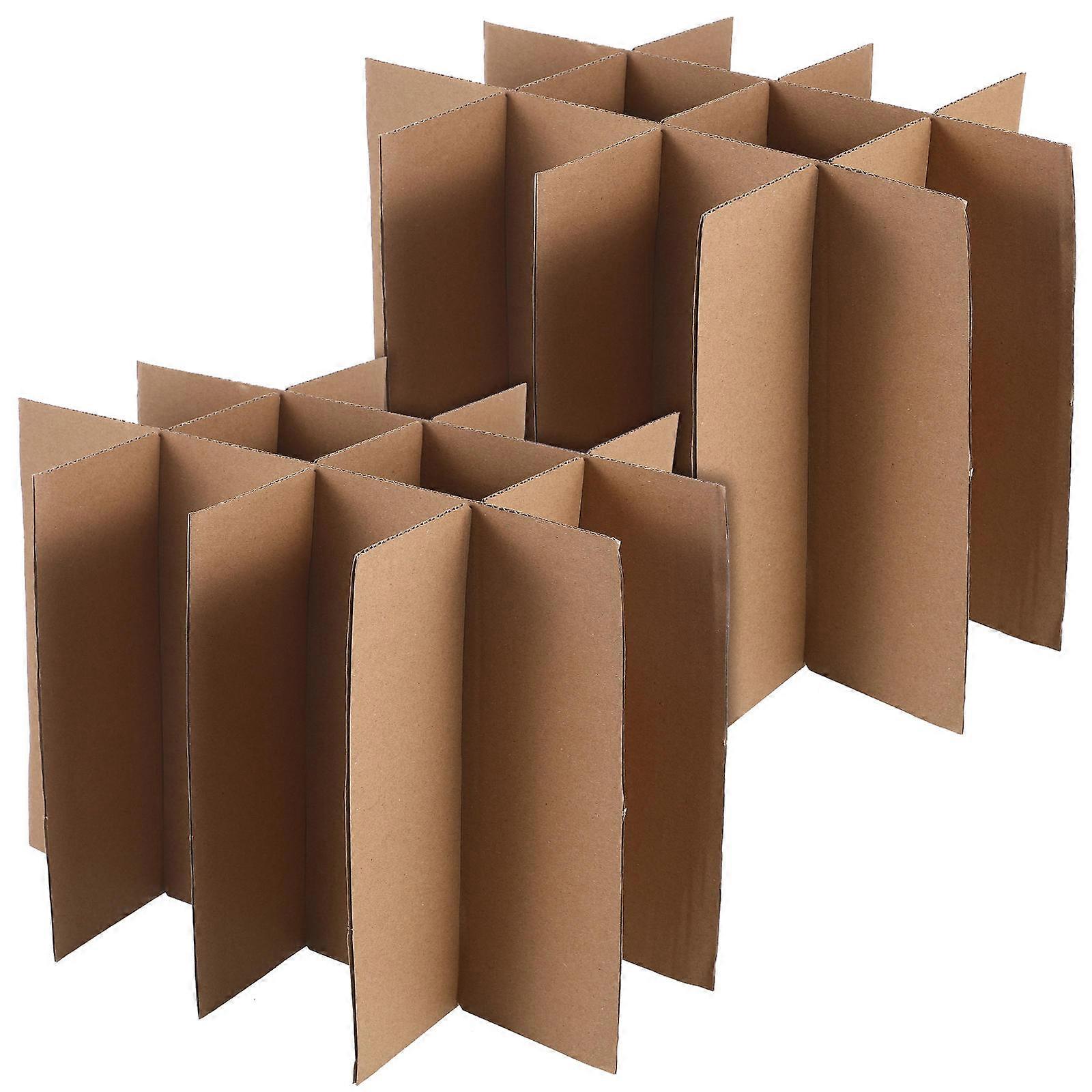 Box Packing Dividers for Moving Glasses 15Pcs Paper Corrugated Inserts