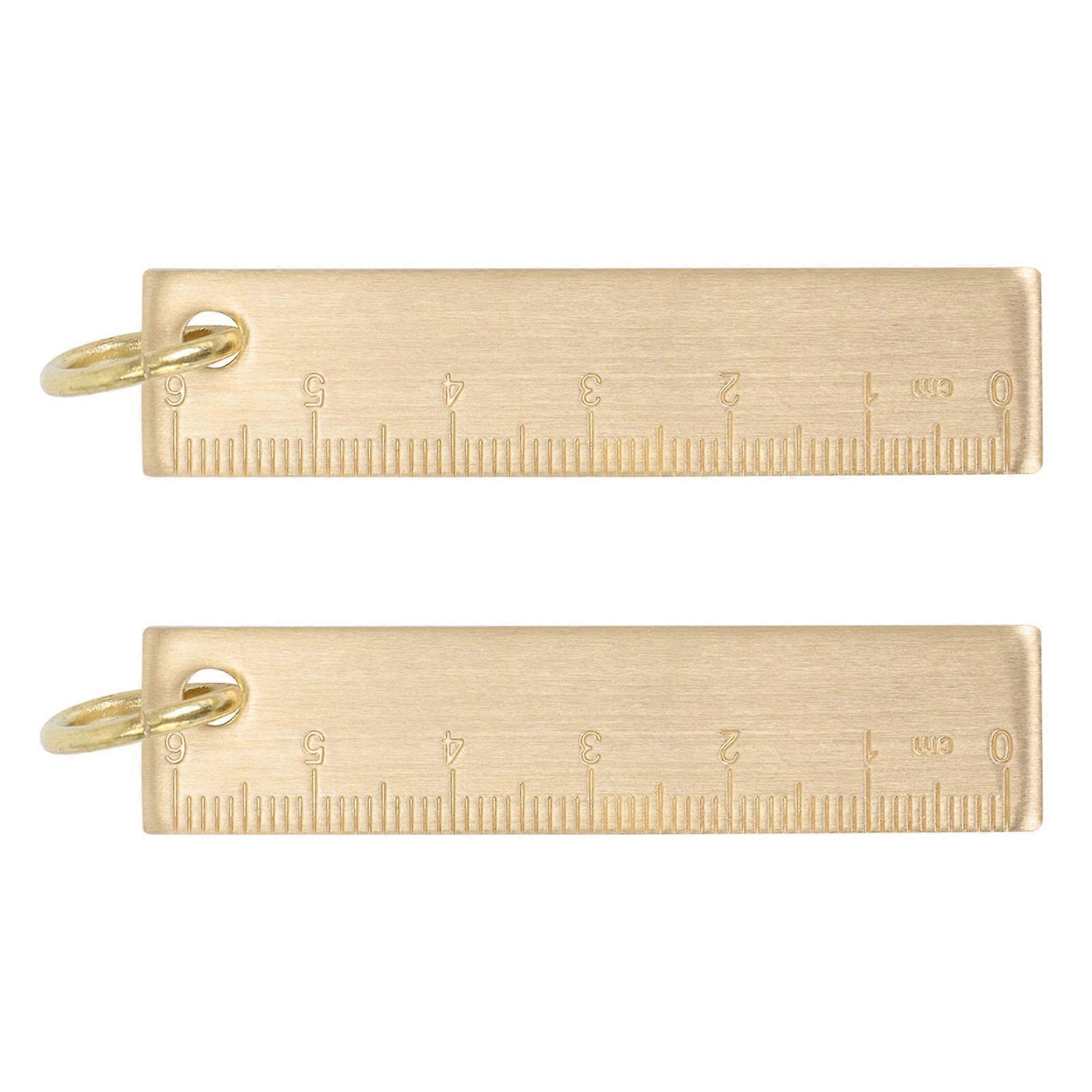 Keychain Gift Ruler Keychain for Outdoor Convenience 4Pcs