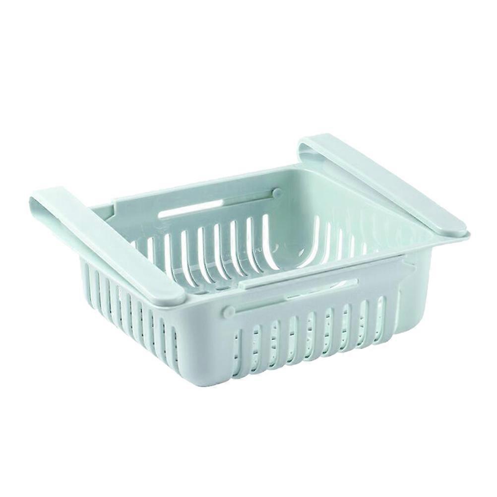 Partition Storage Basket Refrigerator Partition Layer Kitchen Use Blue 16X14.5X6cm Organizing 1Set