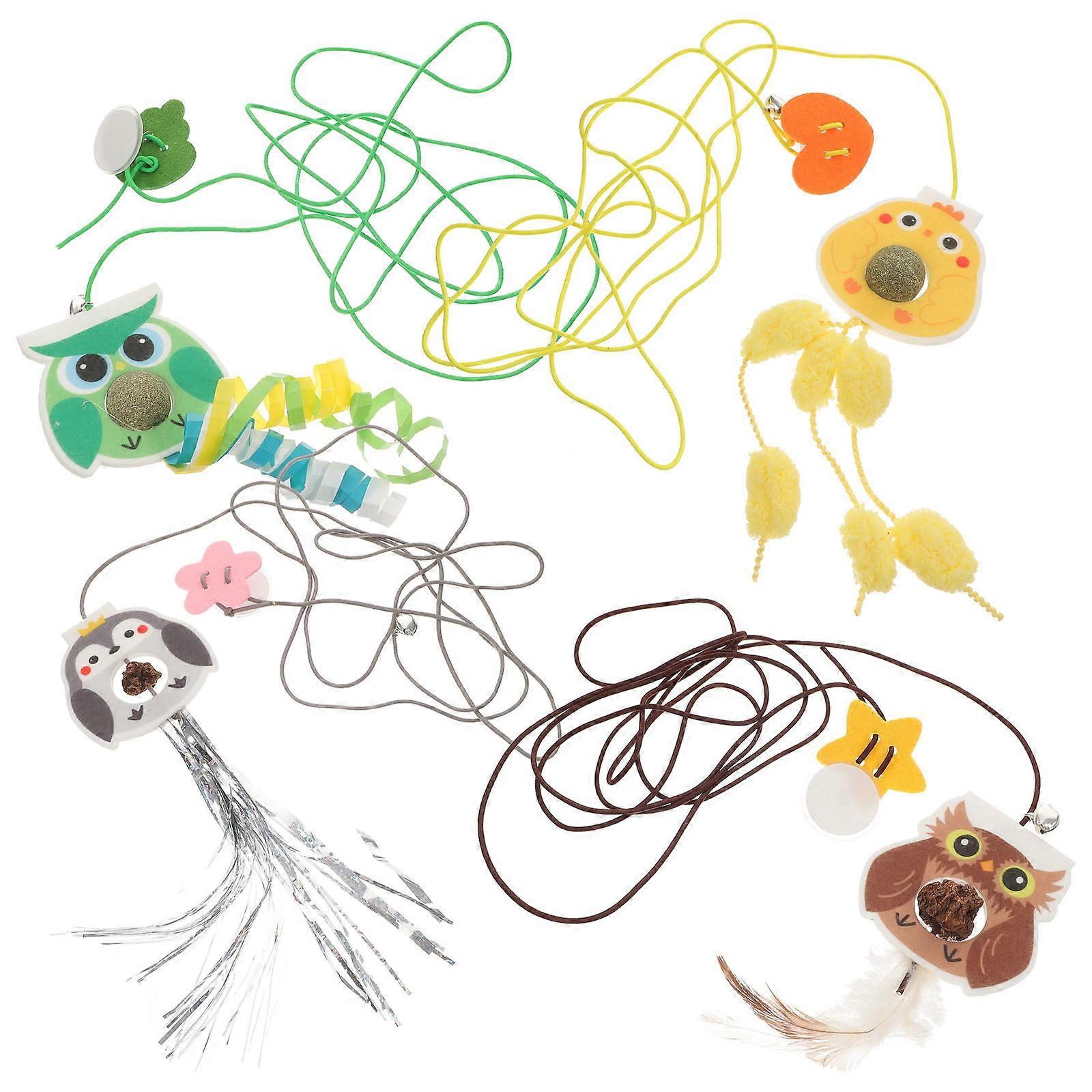 Cat Toy Hanging Interactive Toy with Catnip Balls 16Pcs Set