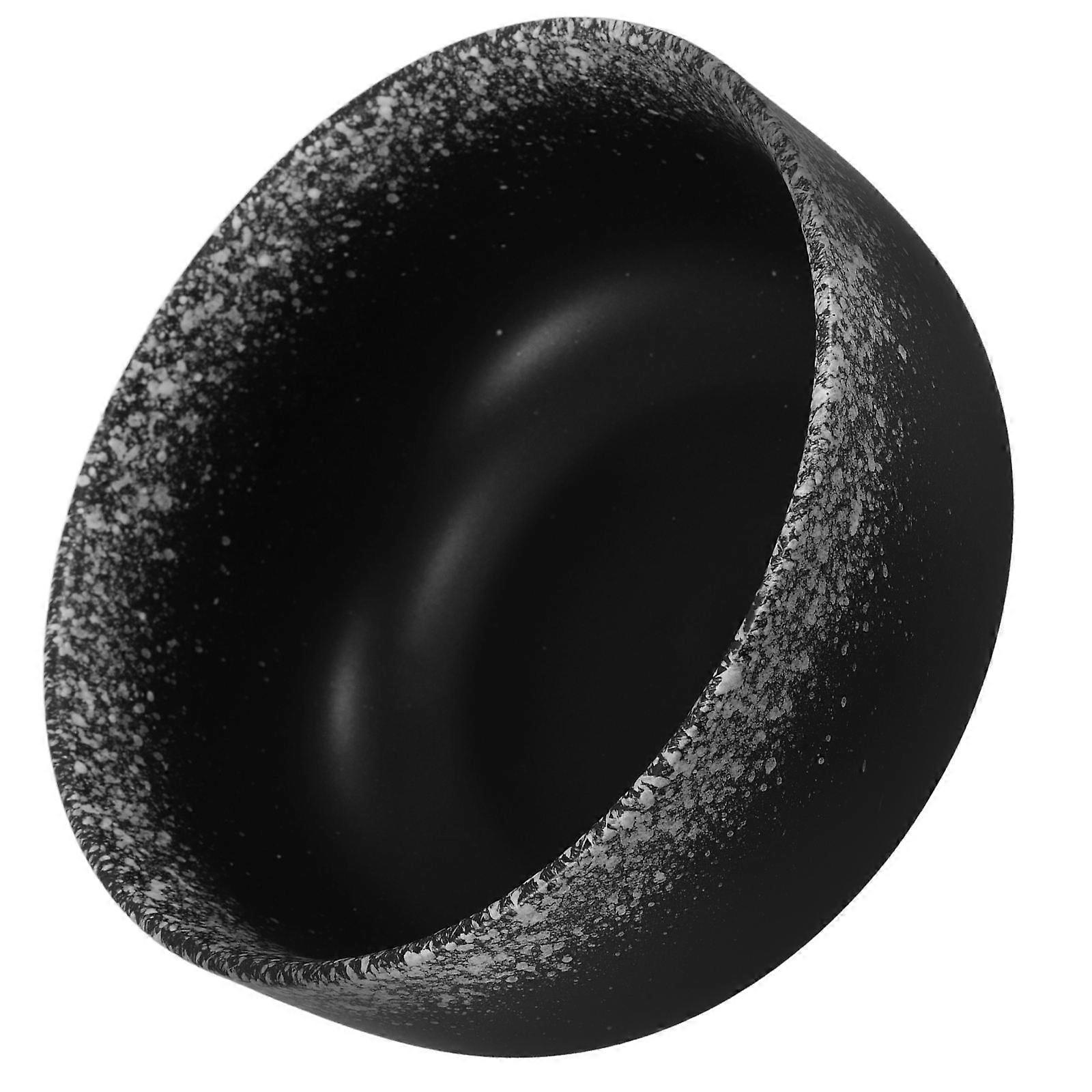 Multi-Functional Ceramic Bowl For Dining Room Home Hotel Black Retro Style 1Pack