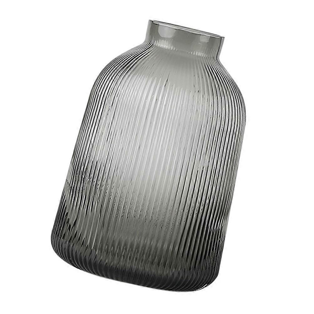 Glass Vase with Gradient Ramp for Home Decoration 2Pcs