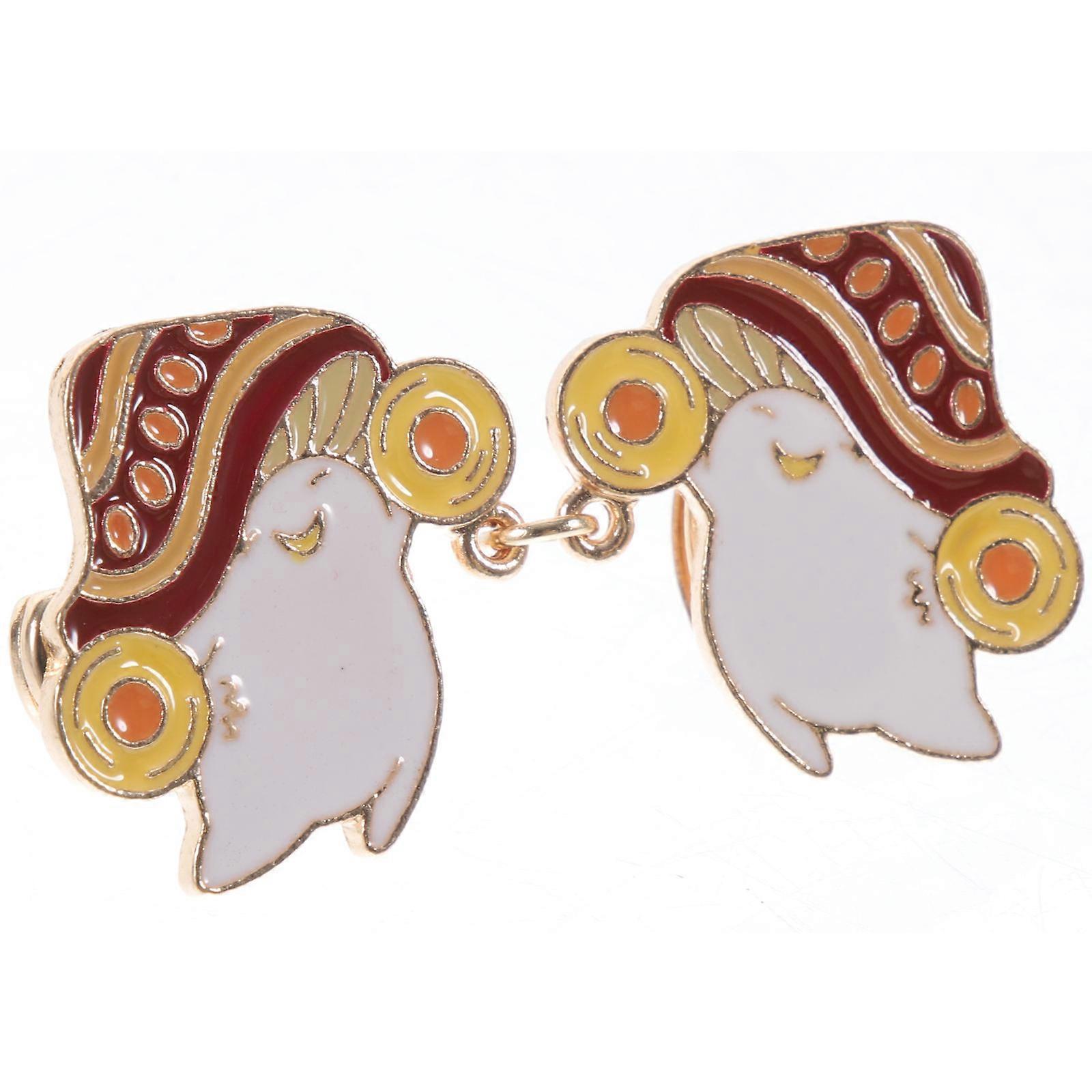 Mushroom Brooch Alloy Lapel Badge for Hats 5Pcs Colorful Cartoon Brooches