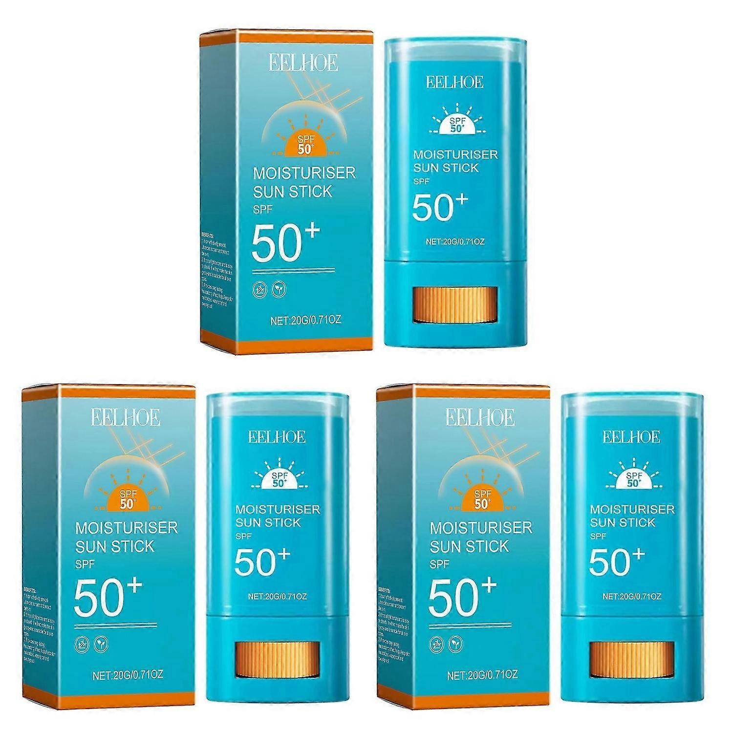 Portable SPF50 Sunscreen Stick - Lightweight, Skin-Friendly Formula for All Skin Types, UV Protection, Long-Lasting Coverage and Hydration