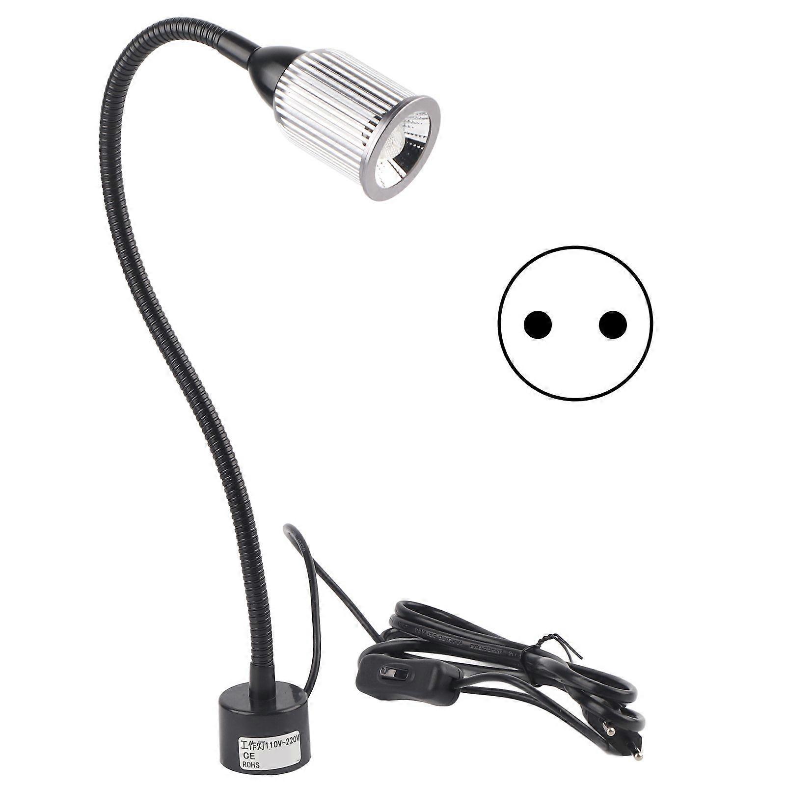LED Work Light 10W LED Adjustable Neck Maintenance Light with Magnetic Base for Sewing MachineEU Plug 110220V