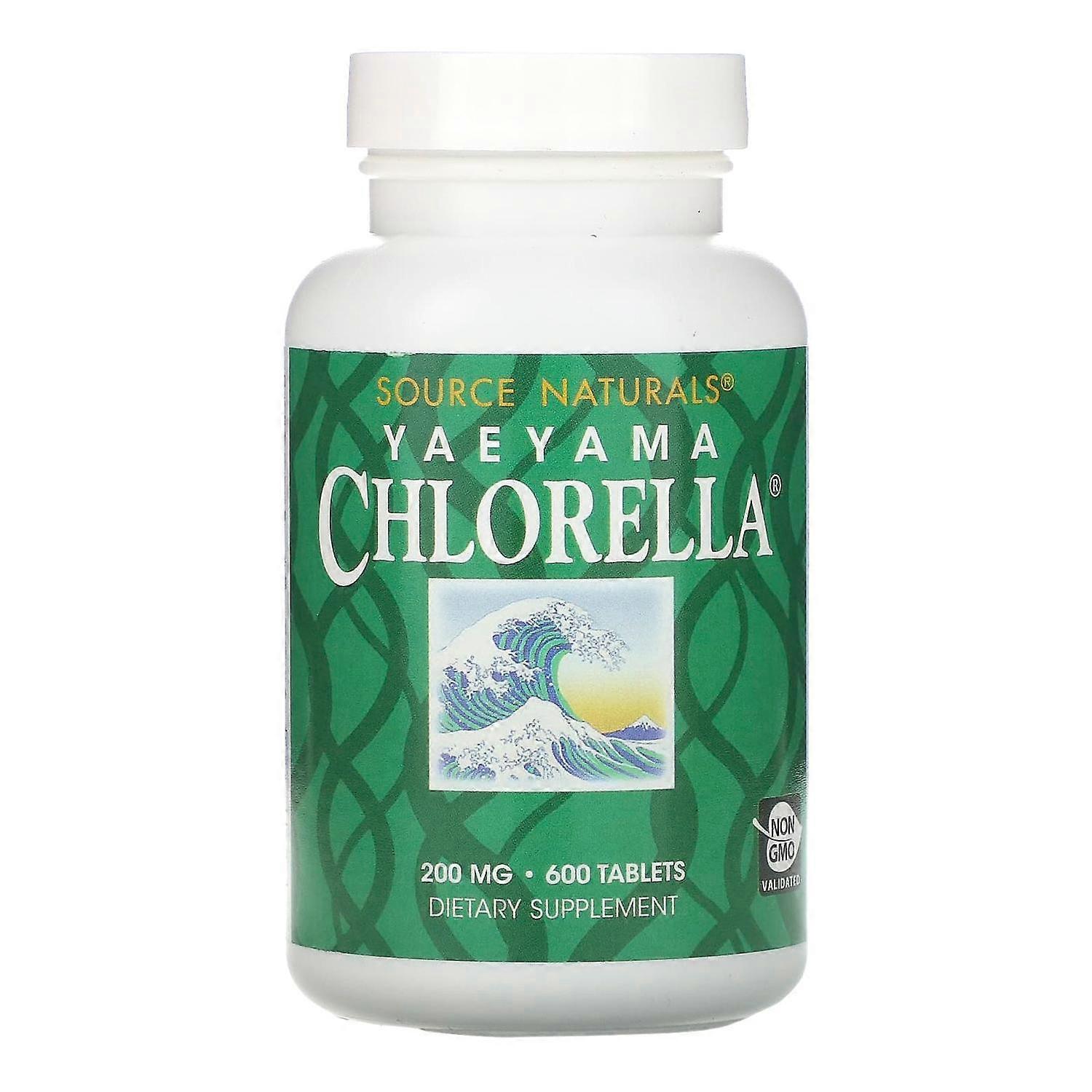 Source Naturals, Yaeyama Chlorella, 200 mg, 600 Tablets