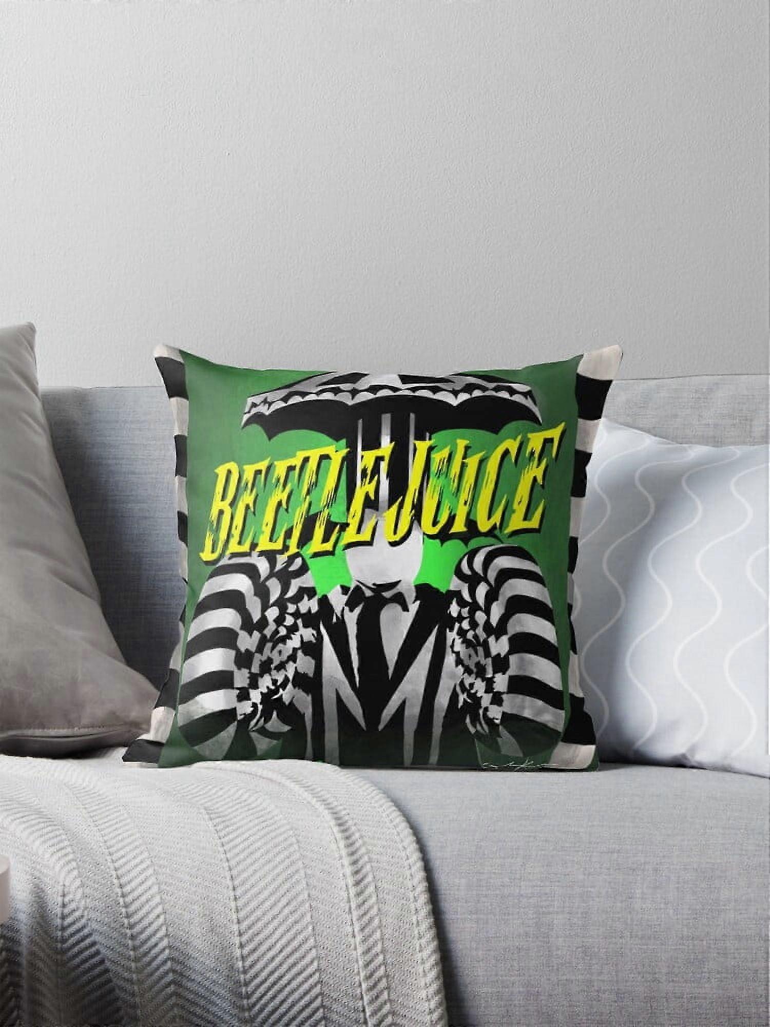 AIVO Beetlejuice Throw Pillow Covers Cases Cushion Cover Case Sofa Two Side