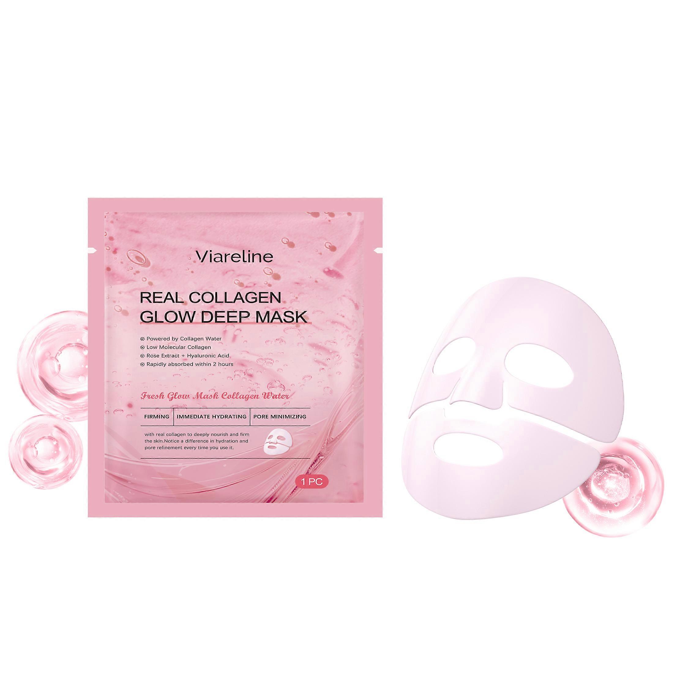 Viareline Collagen Moisturizing Mask (Bag) Daily Facial Hydrating And Lifting Gentle Facial Nourishment Care