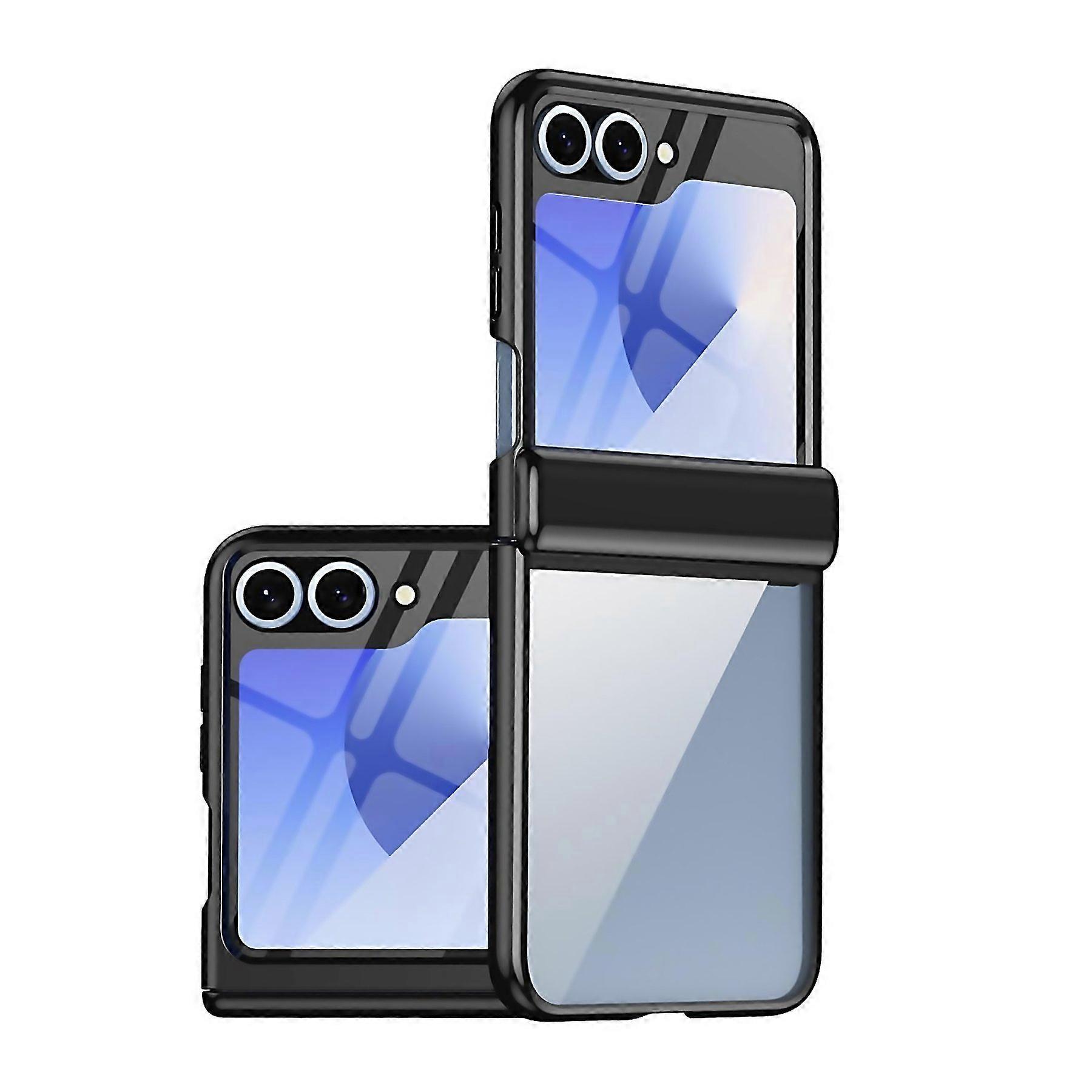 For Plating Transparent Folding Hinged Phone