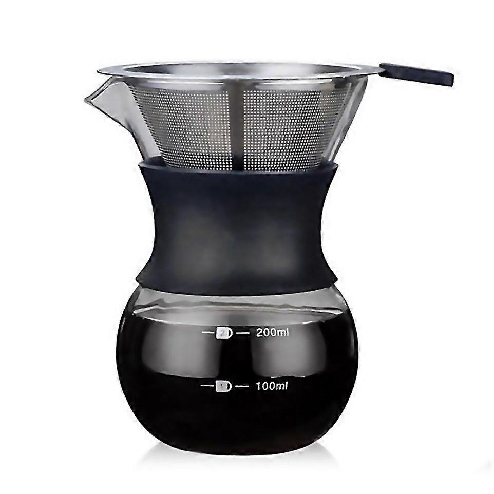 For High Temperature Resistant Coffee Maker 200ml With Strainer