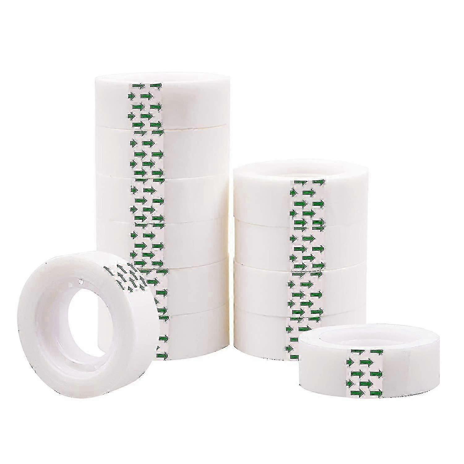 Invisible Tape Refills For Dispenser 12 Rolls 0.7 Inches Transparent Tape