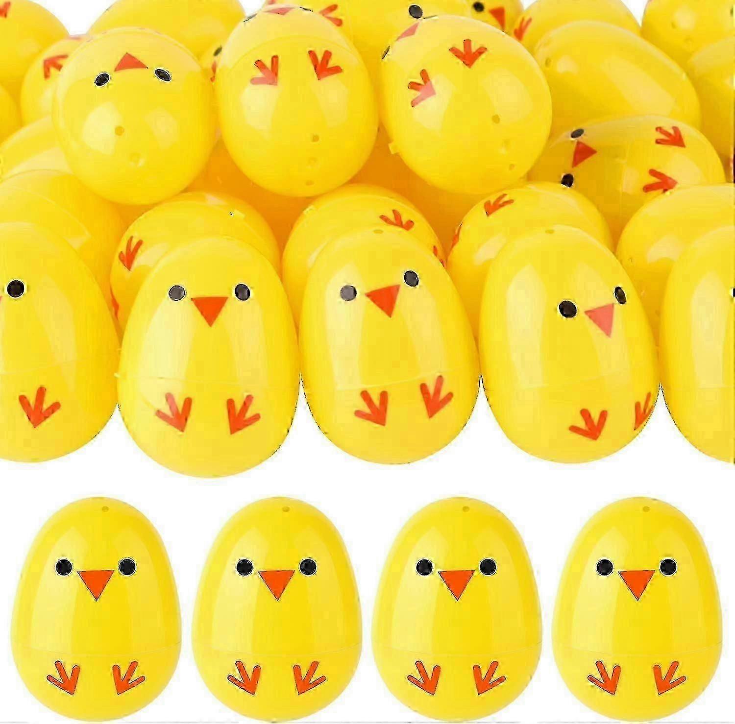 36Pcs Easter Eggs Bulk Fillable Easter Eggs Plastic Easter Chicken Eggs for Easter Basket Stuffers, Easter Egg Hunt, Easter Party Supplies