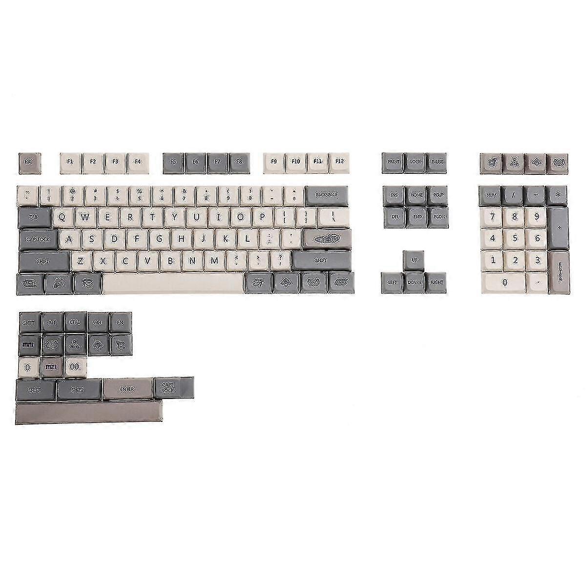 120/126 Keys Enlightenment PBT Keycap Set English Japanese Rocket XDA Profile Sublimation Custom Key