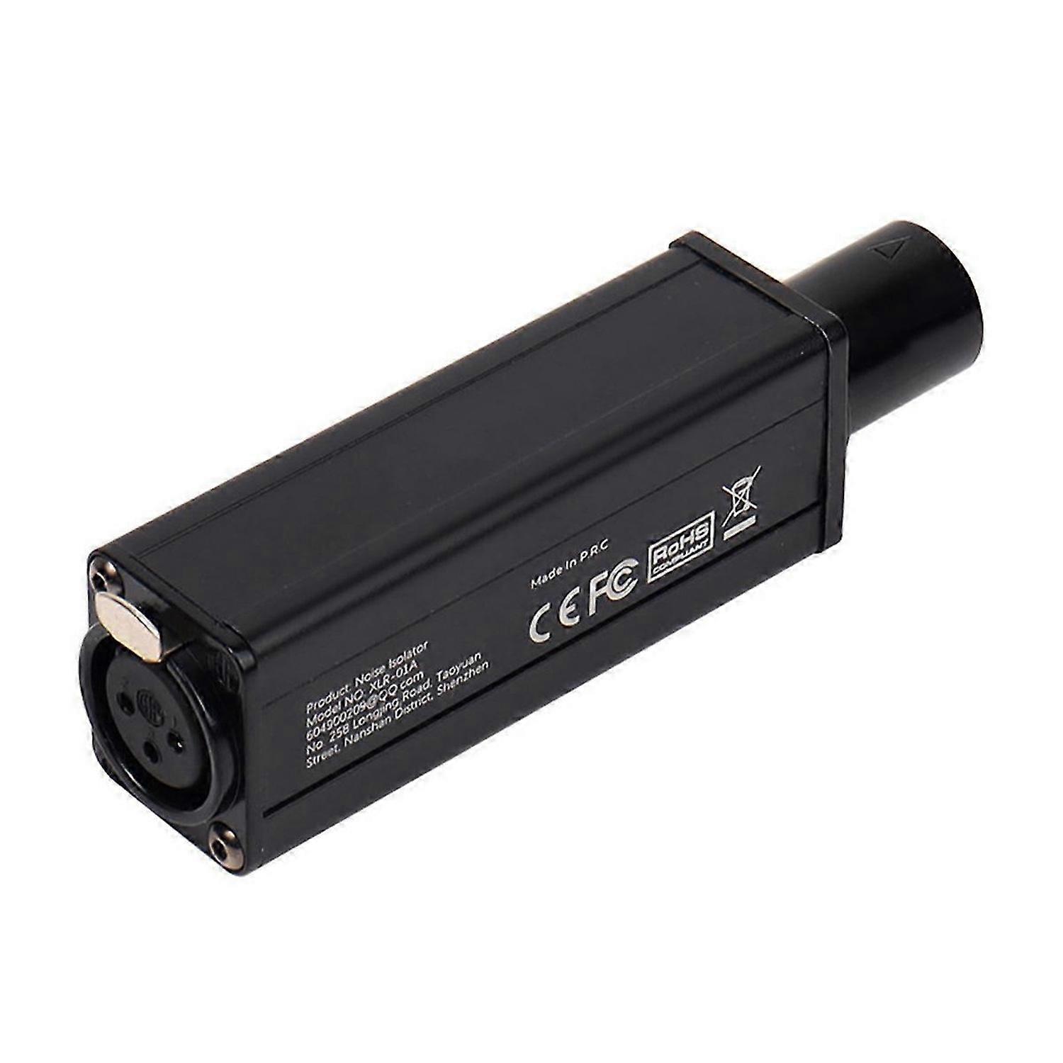 XLR Audio Noise Isolator Balanced Audio Common Ground Current Sound Elimination Noise Reduction Mixe