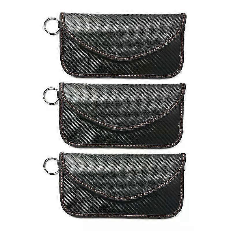 Signal Blocking Faraday Case For Car Key Cell Phone Car Keys Remote Control Shielding Bag Anti-Radiation Signal Shielding Pouch