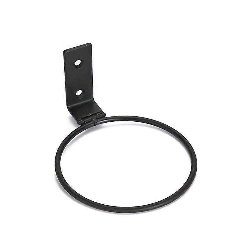 Planter Holder Ring Wall Mounted Metal Planter Hook Wall Mount Bracket, Black