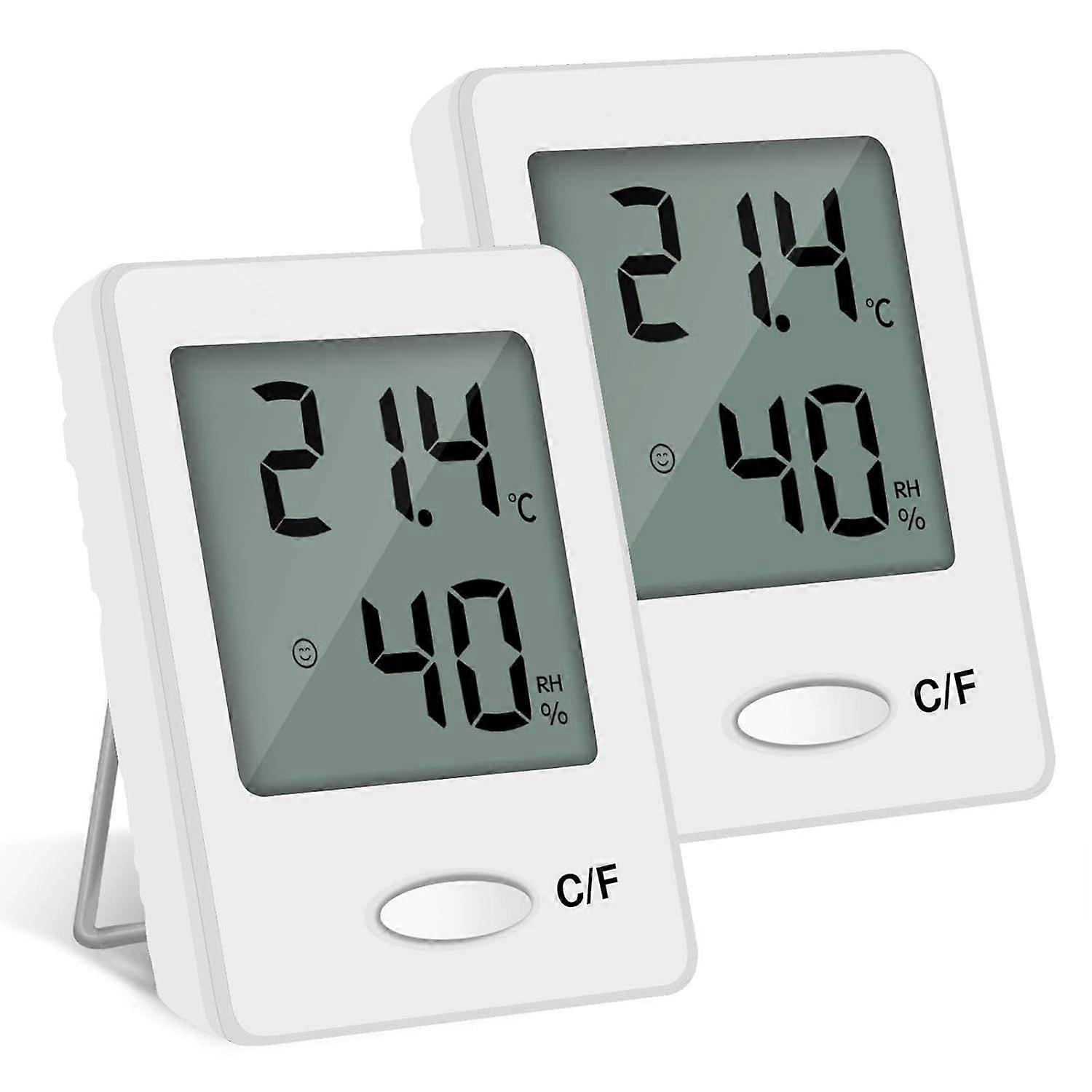 2-piece portable high-precision digital thermometer and hygrometer