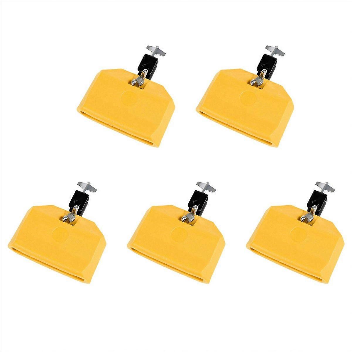 5 Inch Jam Block, Percussion Block for Latin Drum Instrument (Yellow)