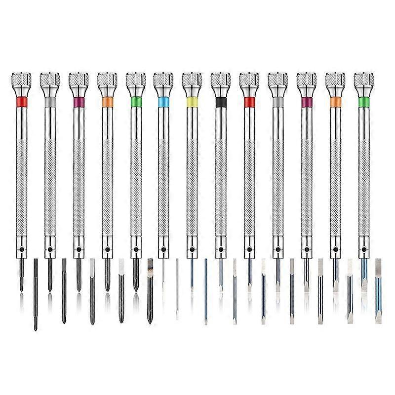 13PCS Professional Screwdriver Set, Micro-Precision Screwdriver Kit 0.6-2.0mm, 13 Extra Replace Blad