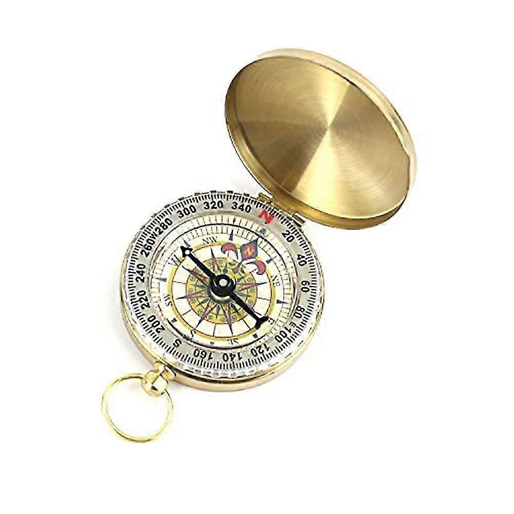 Outdoor Multi Function Pure Copper Clamshell Compass With  Ruler Tool|Compass
