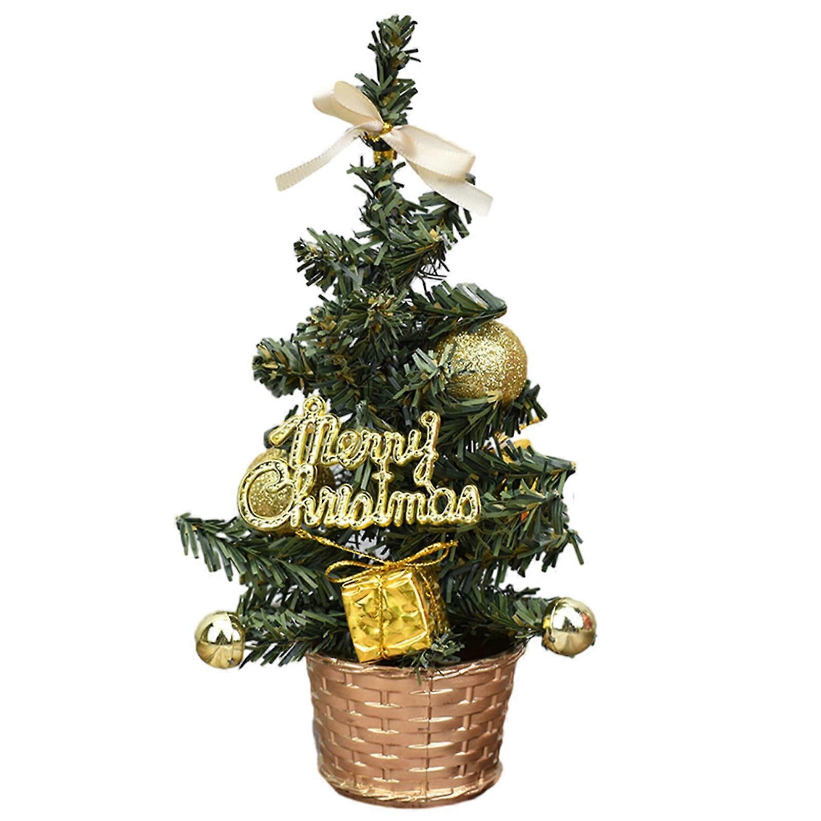 IUYT6 Mini Artificial Christmas Trees Xmas Desktop Decoration Tree Set Tabletop Christmas Tree, For Christmas Tabletop Decorations Today Deals