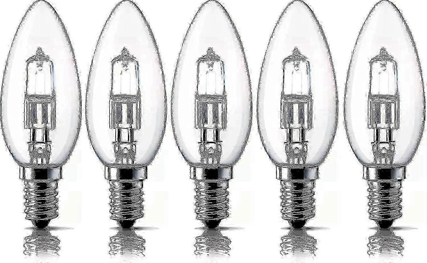 SES E14 28w halogen bulbs dimmable warm white 5-pack