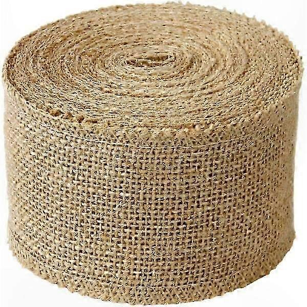 8cm Wide Jute Webbing, Rustic Ribbon for DIY Decoration (10m)