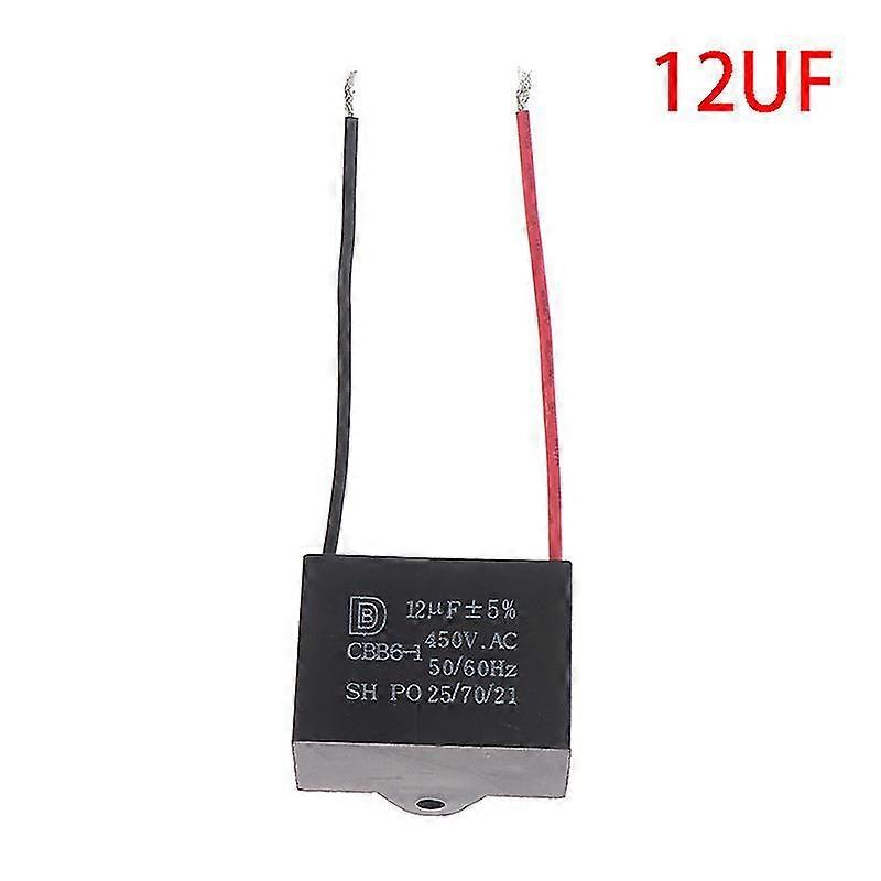 Cbb61 450v 1uf~12uf Terminal Ceiling Fan Motor Running Rectangle Start Capacitor stcyv