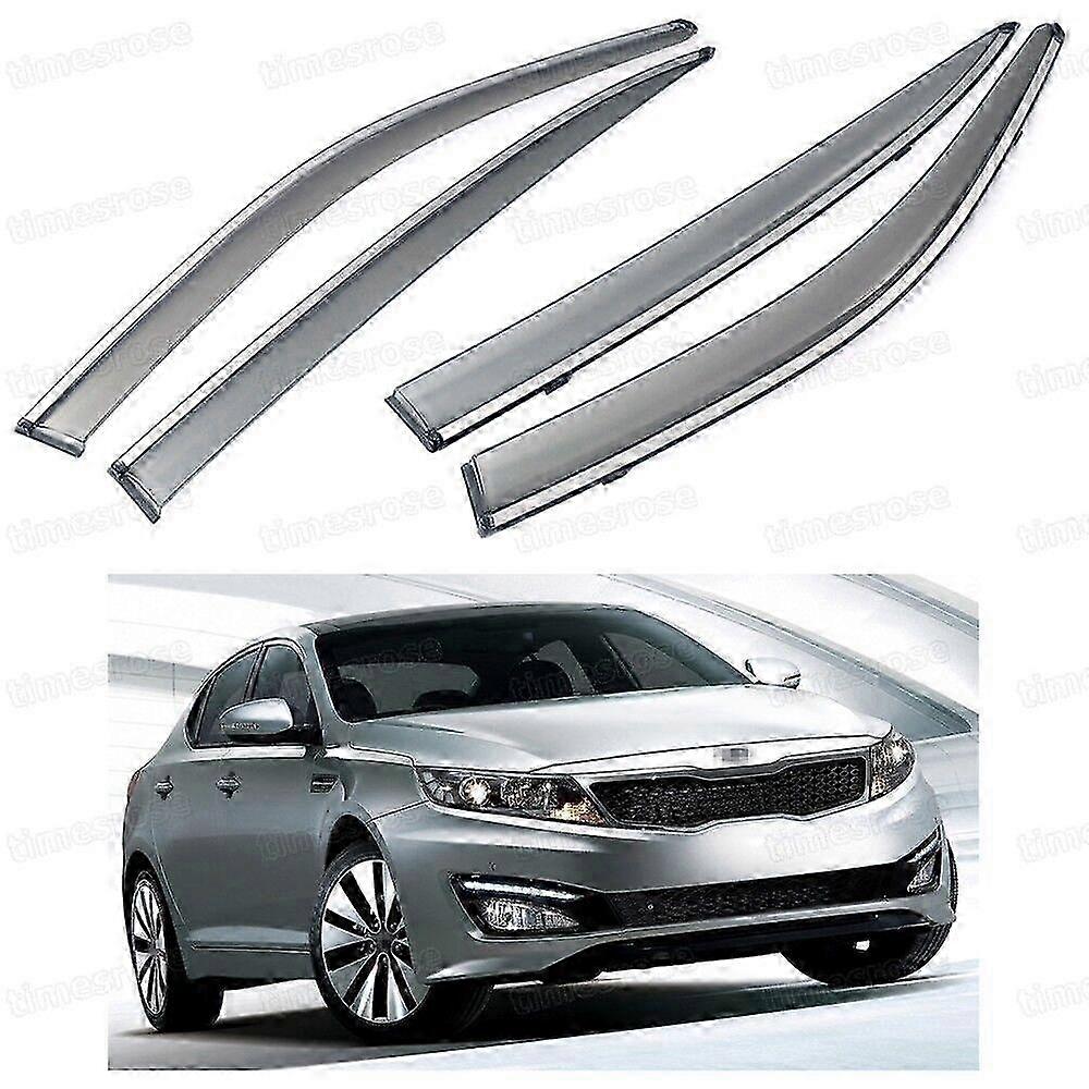 Front Rear Window Visor Deflector Vent Shade For Kia Optima 2011-2015 12 13 14