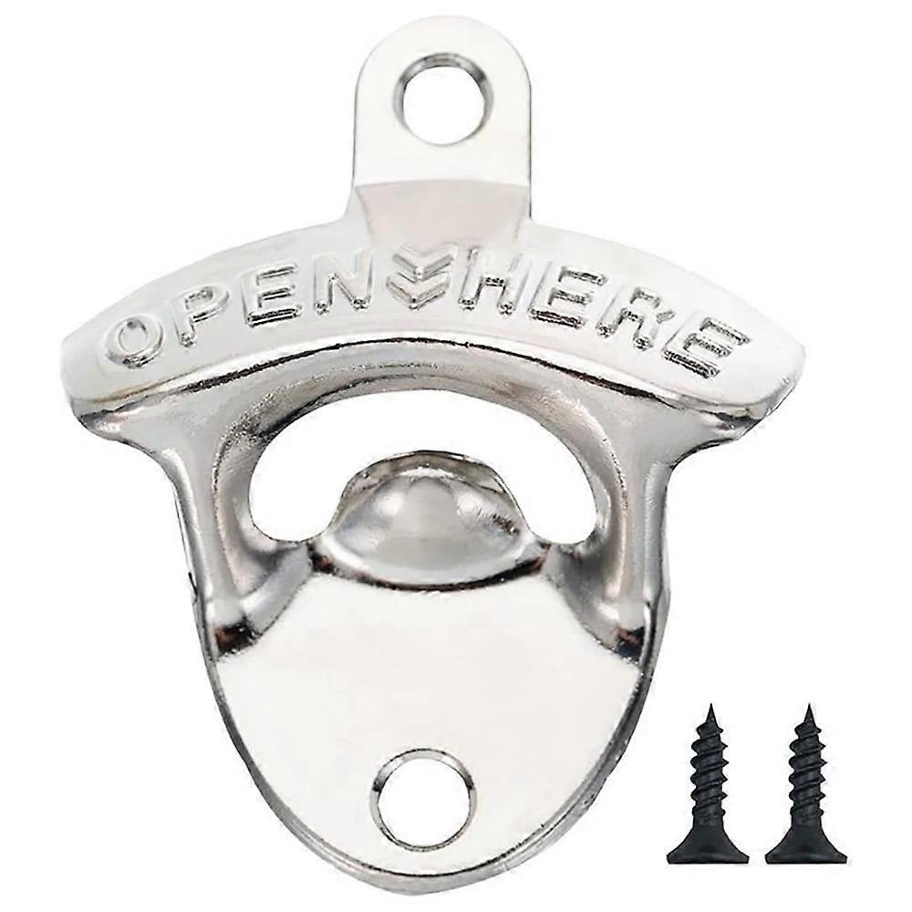 Zinklegering Väggflasköppnare Köksflasköppnare Retro Legering Väggmonterad med skruvar Party Antik Ölflasköppnare