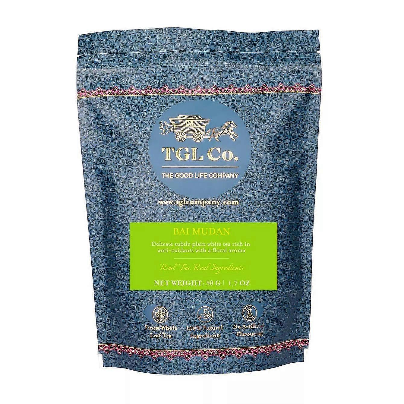 Чай Бай Мудань (Белый пион) (50 г), Bai Mudan White Tea,  TGL Co.