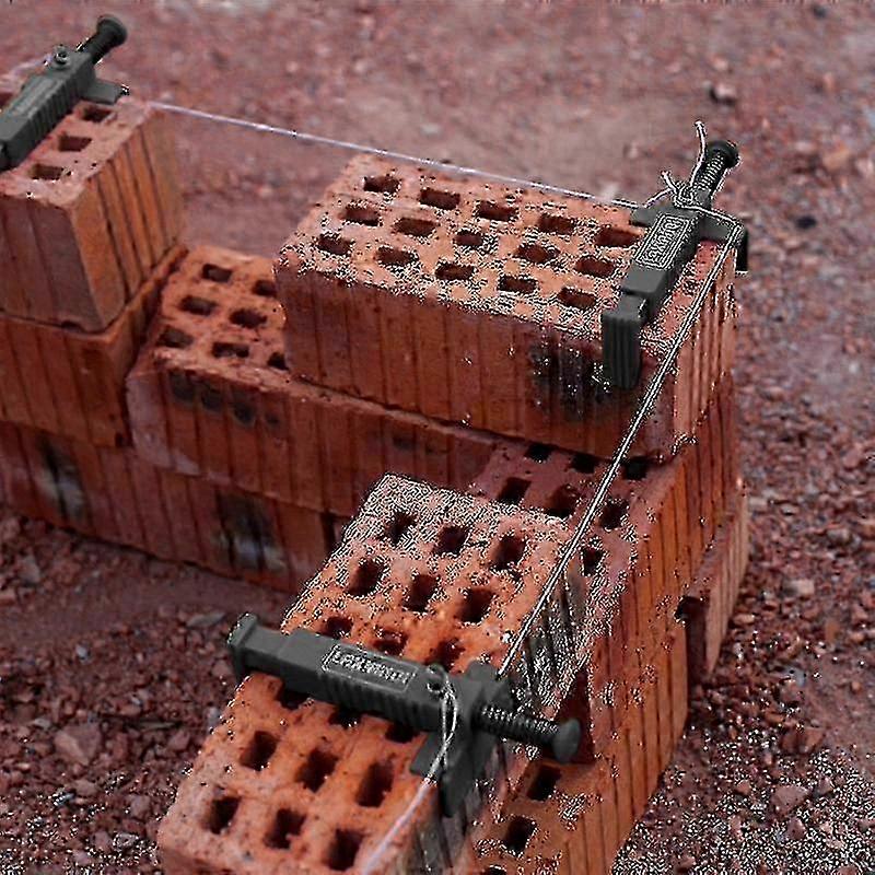 2pcs Bricklaying Construction Tool Liner Wall Builder Building Wire Frame Brick Liner Runner Wire Drawer Fixer Fixture Building