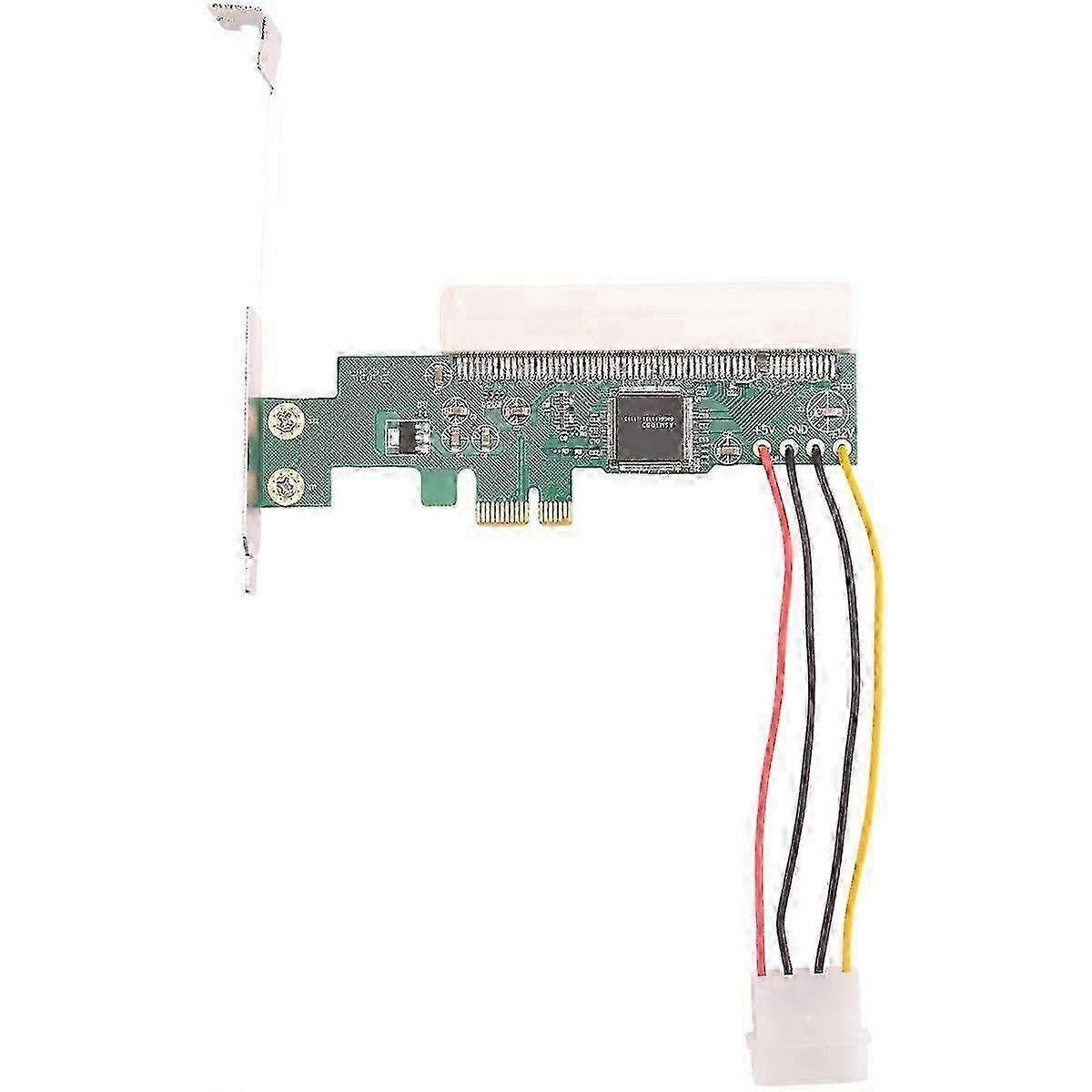 PCIe to PCI Express Adapter X1 to PCI Riser Card with ASM1083 Chipset and 4-Pin Power Connector