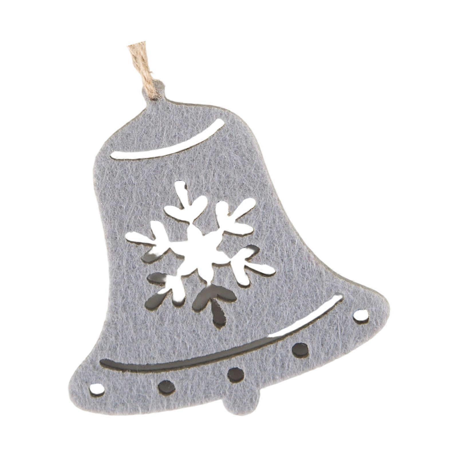 10 Nonwoven Gingerbreads Man Snowflake Ornament Efficient Christmas Decors Set For Tree Window Door Festival Display Multicolor