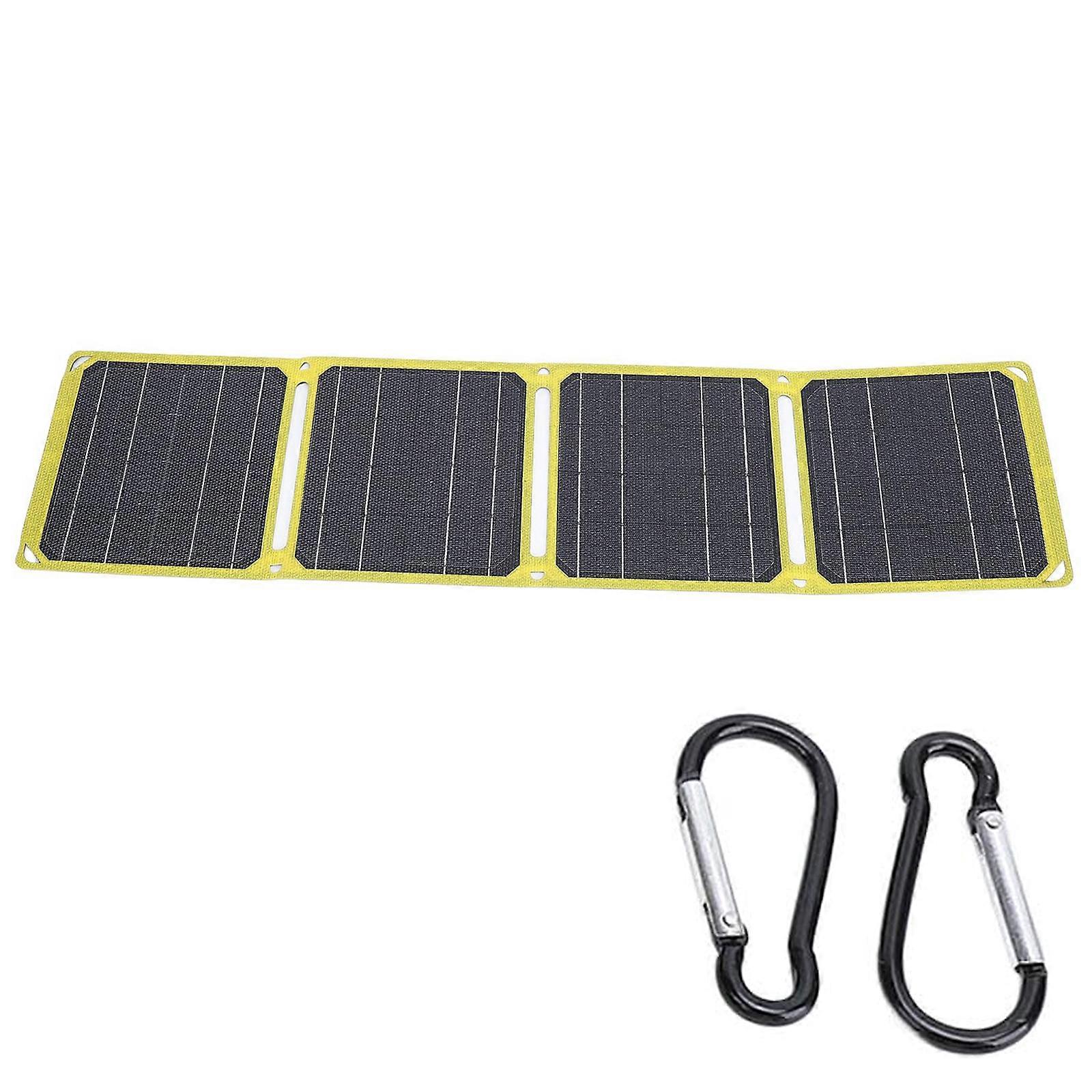 40W ETFE Foldable Solars Panel with USB and Port Designs for Hiking Traveling and Outdoor Activity Daily Casual Use Multicolor