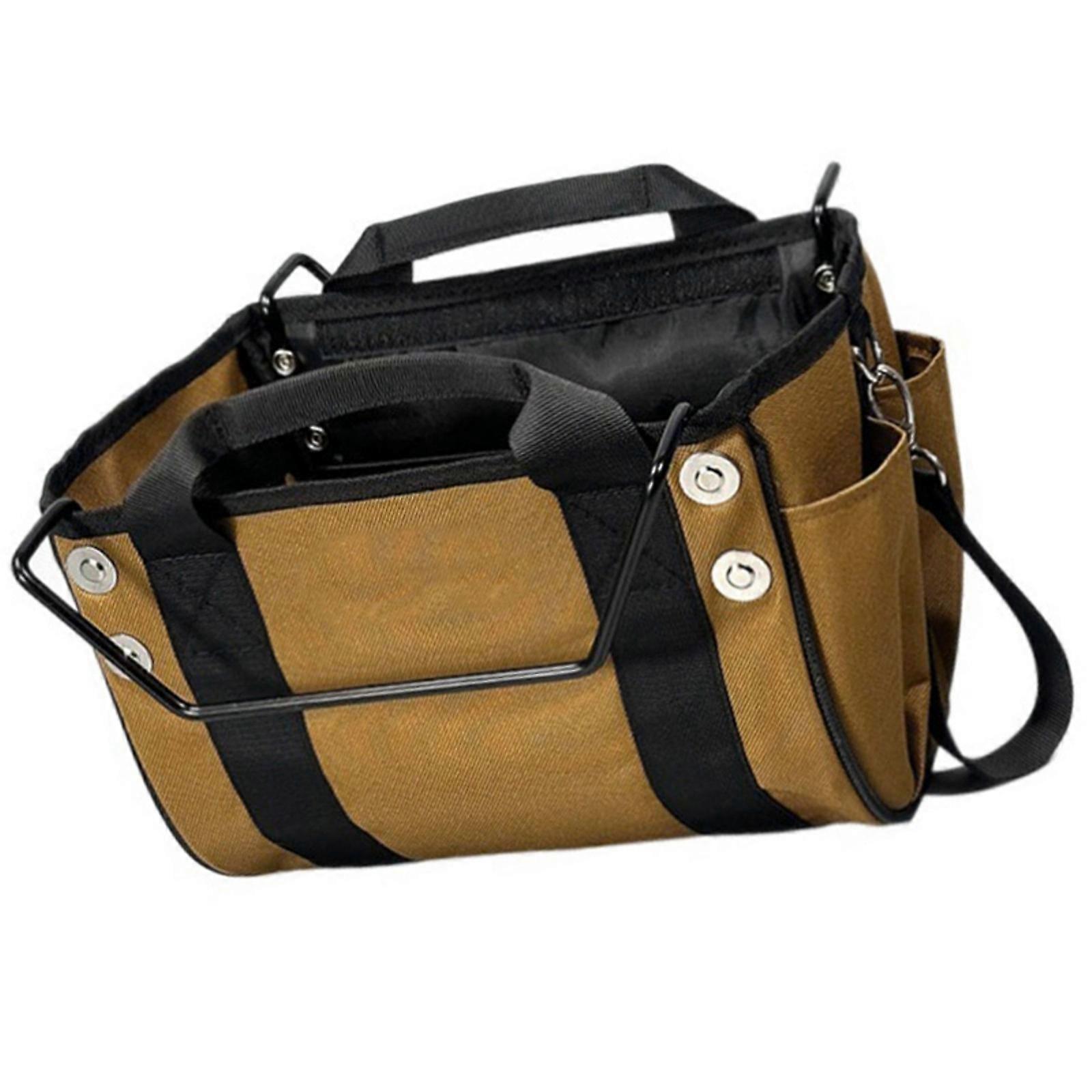 Industrial Grade Tool Storage Bag Organizers With Fast Release Buckles Hammer Loop And Weather Resistant Construction Multicolor